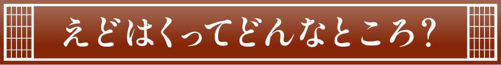 えどはくってどんなところ？