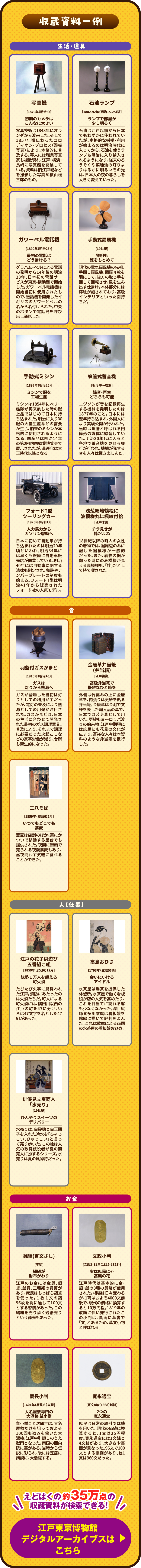 収蔵資料一覧